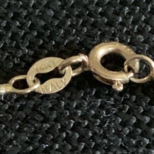 14Kt Gold Italian Two-Tone Necklace 30”